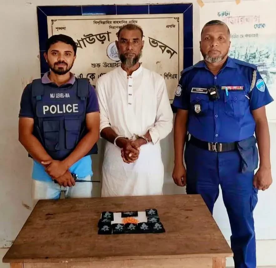 আখাউড়ায় ২ হাজার পিস ইয়াবাসহ মাদক কারবারি গ্রেপ্তার