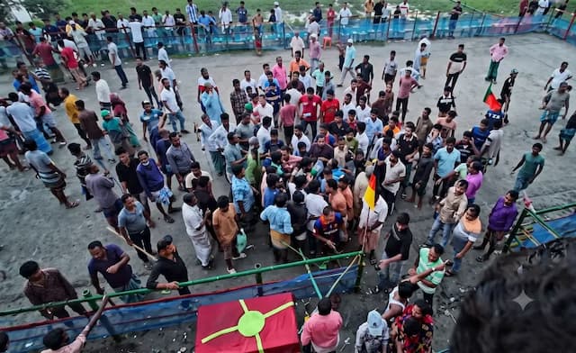 হাডুডু খেলার হার-জিত নিয়ে দুই গ্রামের রক্তক্ষয়ী সংঘর্ষ, আহত ১৫
