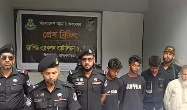 ব্রাহ্মণবাড়িয়ায় র‍্যাব সদস্যদের ওপর বর্বরোচিত হামলা: অস্ত্রসহ ‘শফিক বাহিনীর’ ৫ সদস্য গ্রেফতার