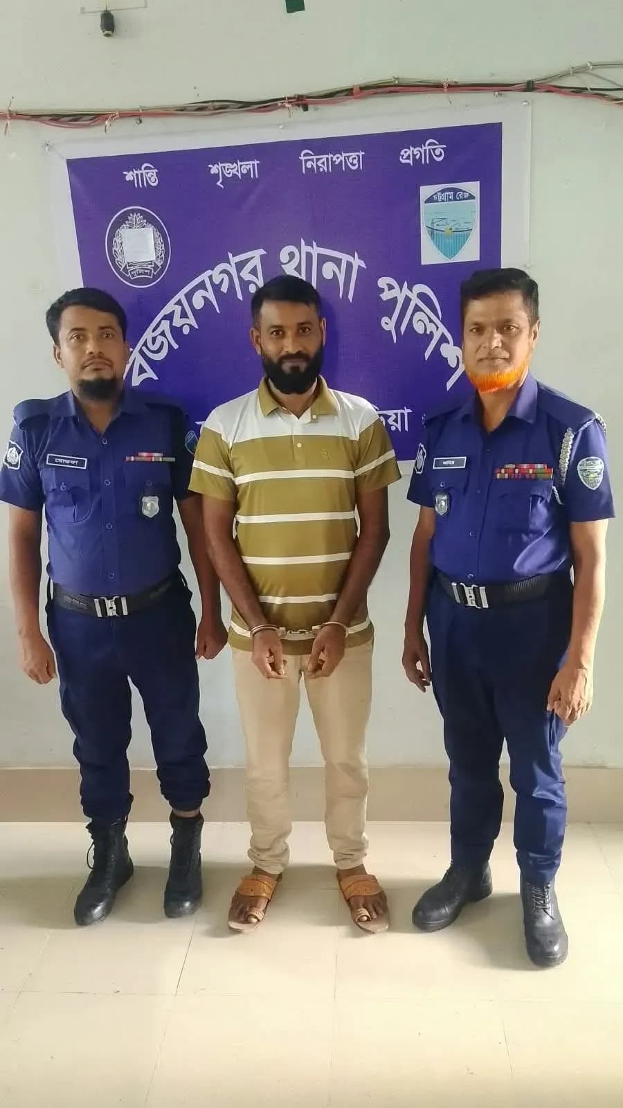 বিজয়নগরে ২২ মামলা ও ৬ পরোয়ানাভুক্ত শীর্ষ আসামি ইকবাল খাঁ গ্রেফতার